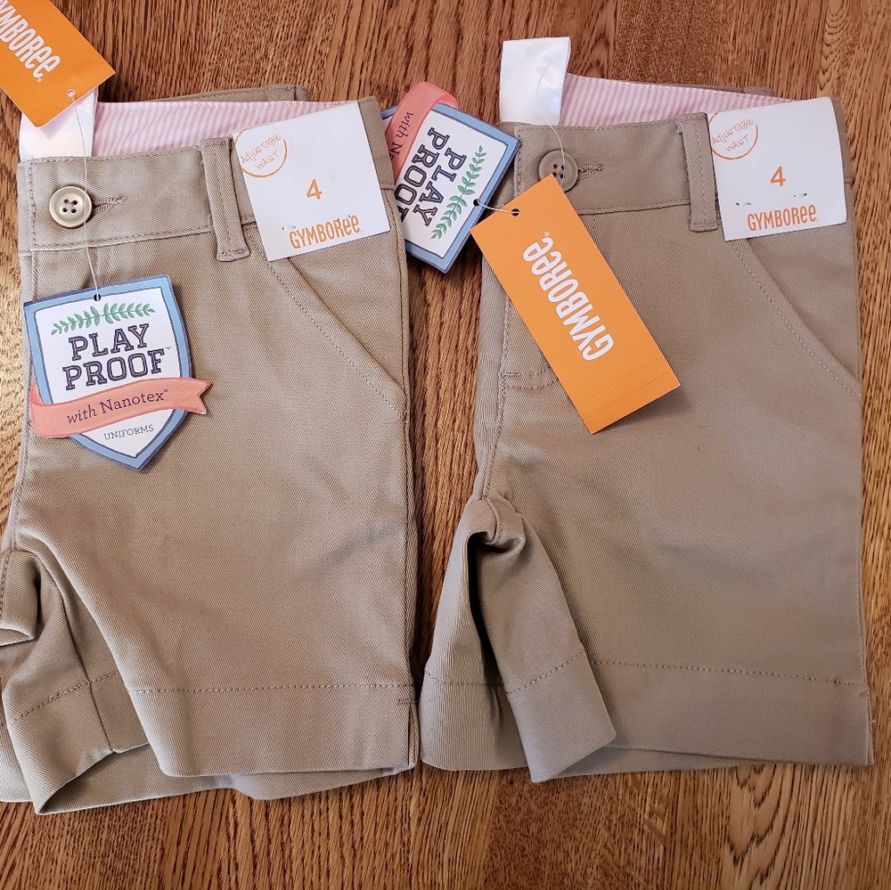 Gymboree 4T Khaki Uniform Shorts